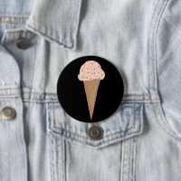 Rosa Ice Cream Cone Färgpenna Art