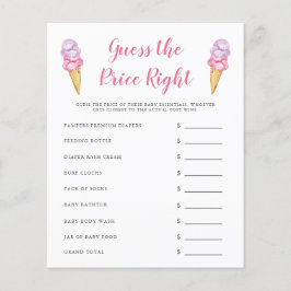 Rosa Ice Cream gissar Pris Höger Game