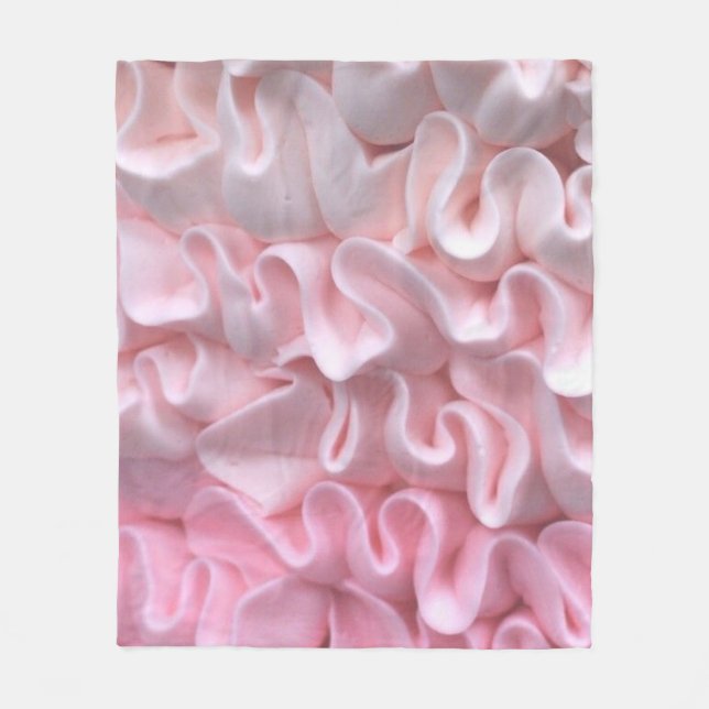 Rosa Icing (medel) Fleecefilt (Framsidan)