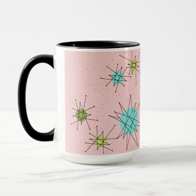 Rosa Iconic atom- Starbursts mugg (Vänster)