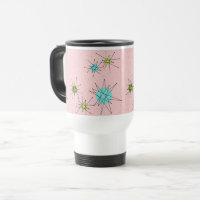 Rosa Iconic atom- Starbursts travel mug
