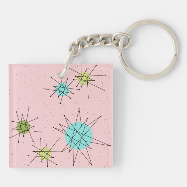 Rosa Iconic Atomic Starbursts Acrylic Keychain (Baksidan)