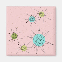 Rosa Iconic Atomic Starbursts Magnet