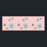 Rosa Iconic Atomic Starbursts Poster<br><div class="desc">Denna Rosa Iconic Atomic Starbursts Poster mönster med ikoniska atomstjärnor. Det är höger! Bakgrunden till färgaden old school, första Dam Rosa med guld-spektrum är perfektens bakgrund för färgaden av pulserande turkos, soothing celery och kitschy pear grönt circles. Sportarna i färg placeras sporadiskt i olika storlekar med överliggande V-formad linjer som...</div>