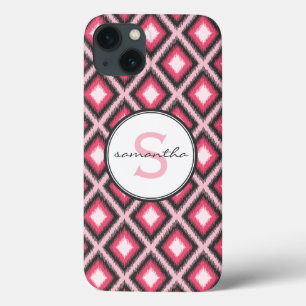 Rosa Ikat Monogram