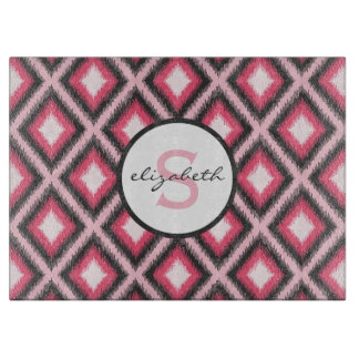 Rosa Ikat Monogram