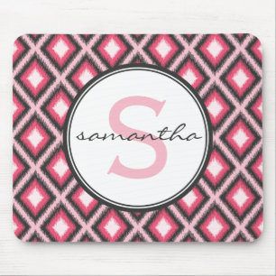 Rosa Ikat Monogram Musmatta