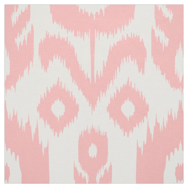 Rosa Ikat mönster Tyg (Provkarta)
