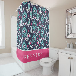 Rosa Ikat Paisley Monogram