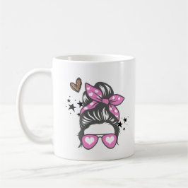 Rosa Illustration Cute Kärlek Valentine's Day Mugg