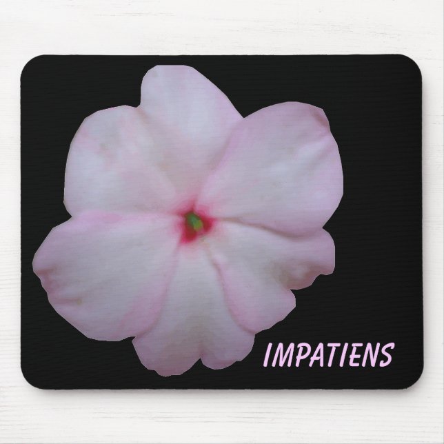 Rosa Impatiens Anpassade Mousepad Musmatta (Framsidan)
