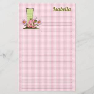 Rosa Inch Mask Mongram Brev I Lining Stationery Brevpapper