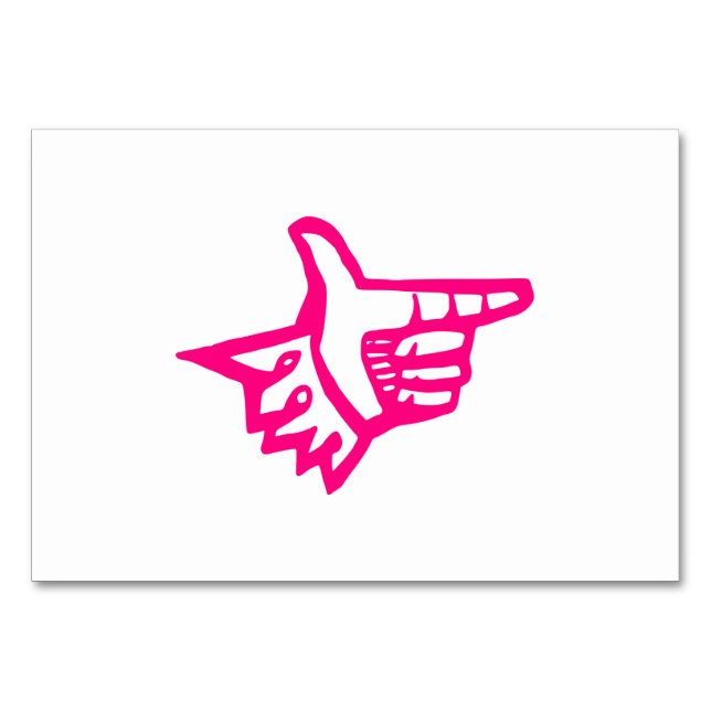 Rosa Index Bordsnummer (Baksidan)