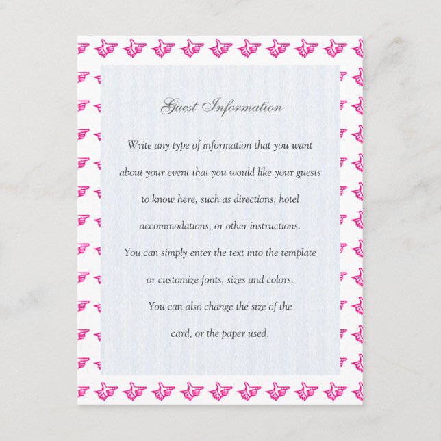 Rosa index tilläggskort (Framsida)