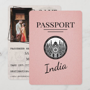 Rosa Indien pass Spara datum Datumet