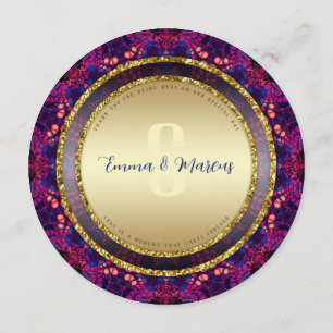 Rosa Indigo Modern Batik Magic Mandala Meny