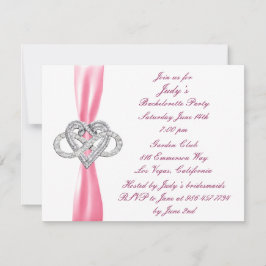 Rosa Infinity Heart Bachelorette Party bjudande in Inbjudningar
