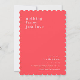 Rosa Inget finare bara kärlek retro Bröllop Inbjudningar