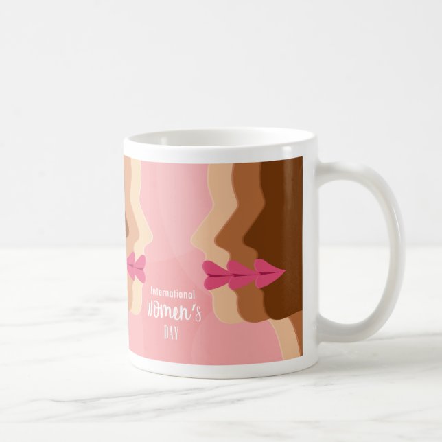 rosa internationell kaffemugg (Höger)