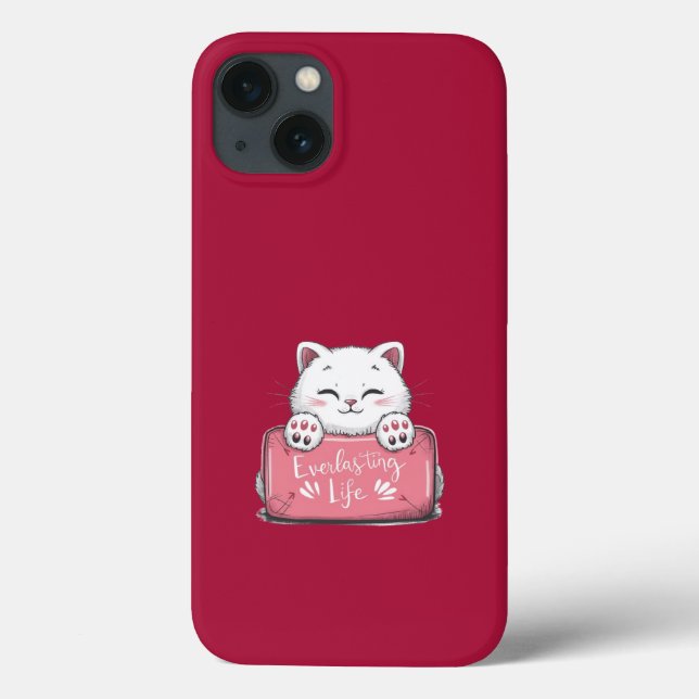 Rosa iPhone 13 Fodral Firande Heliga Ghost Faith (Baksida)