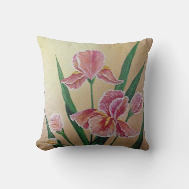 Rosa Iris Pillow Kudde (Framsida)