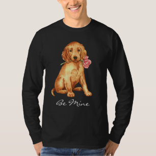 Rosa irländsk Setter för valentin T Shirt