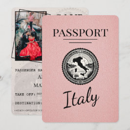 Rosa Italien Passport Spara Datumet