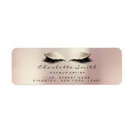 Rosa Ivory Makeup Artist Lash Möhippa OSA Returadress Etikett