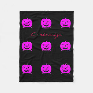 Rosa Jack o'lantern Halloween Thunder_Cove Fleecefilt