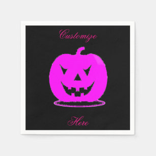 Rosa Jack o'lantern Halloween Thunder_Cove Pappersservett