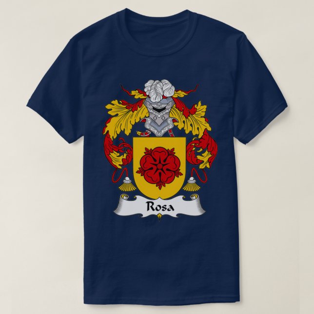 Rosa Jackar Arm Family Crest T Shirt (Design framsida)