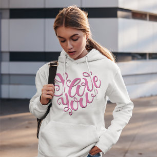 Rosa Jag älskar dig T Shirt