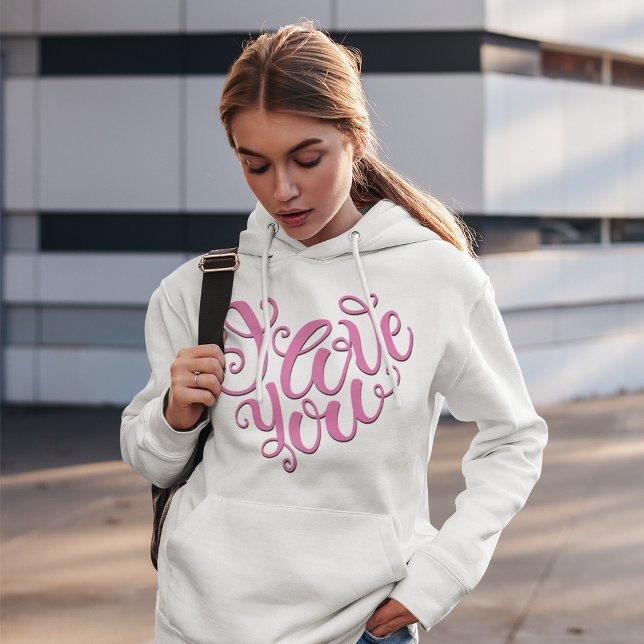 Rosa Jag älskar dig T Shirt (Skapare uppladdad)