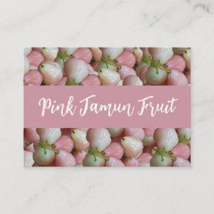 Rosa Jamun Fruit Mönster Visitkort