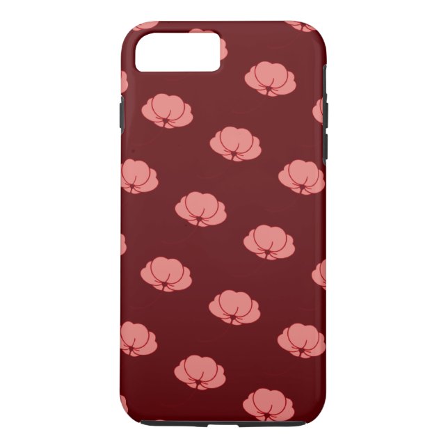 Rosa japanska krysantemumblommor Case-Mate iPhone skal (Baksida)