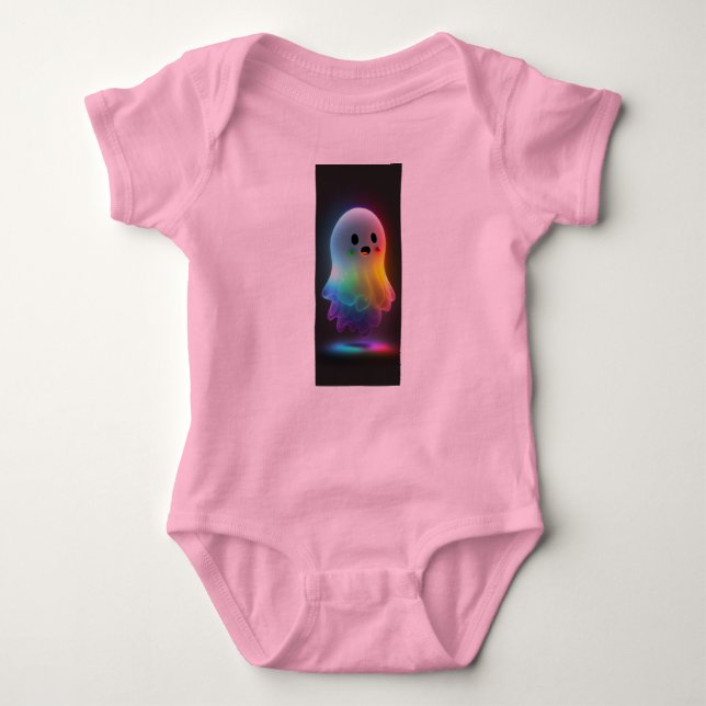 Rosa jersey baby kostym design t shirt (Framsida)