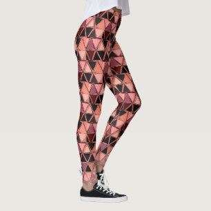 Rosa Jester Robot triangles Leggings