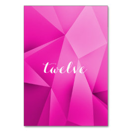 Rosa Jewel Tones Bordsnummer Card