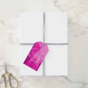 Rosa Jewel Tones Bröllop Gift Märkres Presentetikett