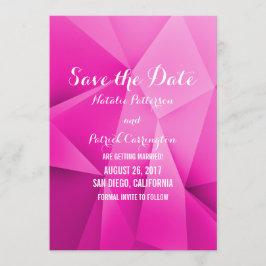 Rosa Jewel Tones Save Date Inbjudan