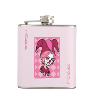 Rosa jokerkort fickplunta