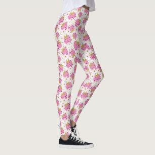 Rosa Jordgubbar Leggings