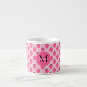 Rosa Jordgubbar, söta barn Espressomugg