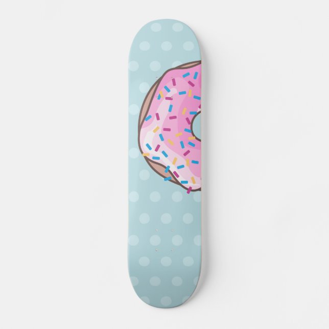Rosa jordgubbemunk skateboard bräda 19,5 cm (Framsida)