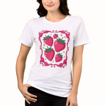 Rosa Jordgubbs Coquette Estetisk Söt Båge Design