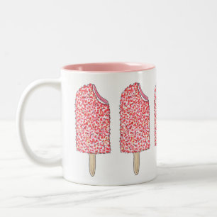 Rosa Jordgubbsodling Popsicle Mugg