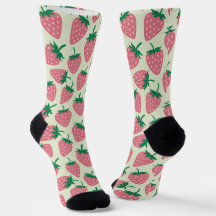 Rosa jordgubbssummer mönster