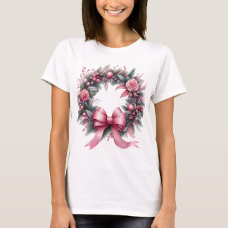 Rosa jul-andetag t shirt