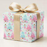 Rosa jul Ballerina Fairy Festive Helgdag Presentpapper<br><div class="desc">Den rosa julen Ballerina Fairy Festive Helgdag Wrapping Papper Gift Wrap har en ballerina fairy bredvid en Julgran i rosa och blått. Perfekt för presenter som täcker in julklappar och helgdag. Skapat av Evco Studio www.zazzle.com/store/evcostudio</div>