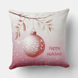 Rosa jul Boll Helgdag Dekorativ kudde